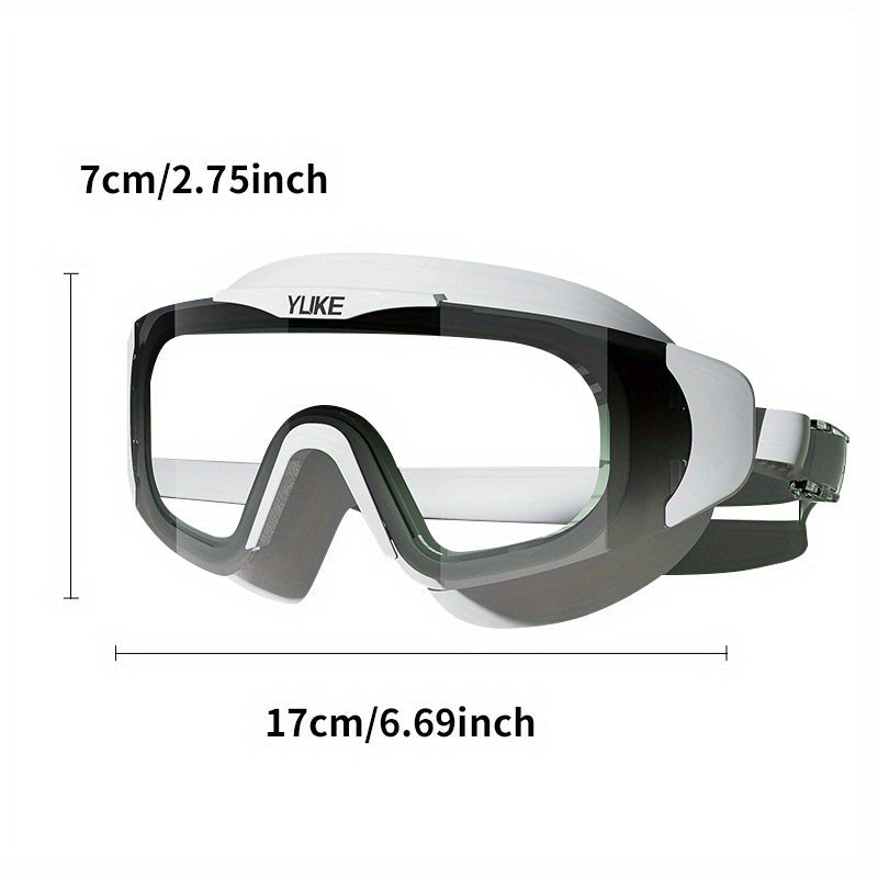 Lunettes de natation HD anti-buée étanches, idéales pour la natation, le triathlon et les sports nautiques.