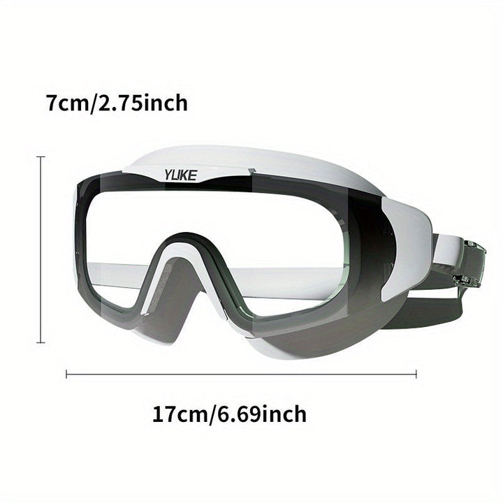 Lunettes de natation HD anti-buée étanches, idéales pour la natation, le triathlon et les sports nautiques.
