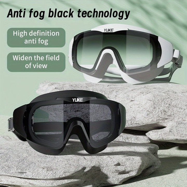 Lunettes de natation premium HD étanches, idéales triathlon, piscine, eau libre. Confort et performance.