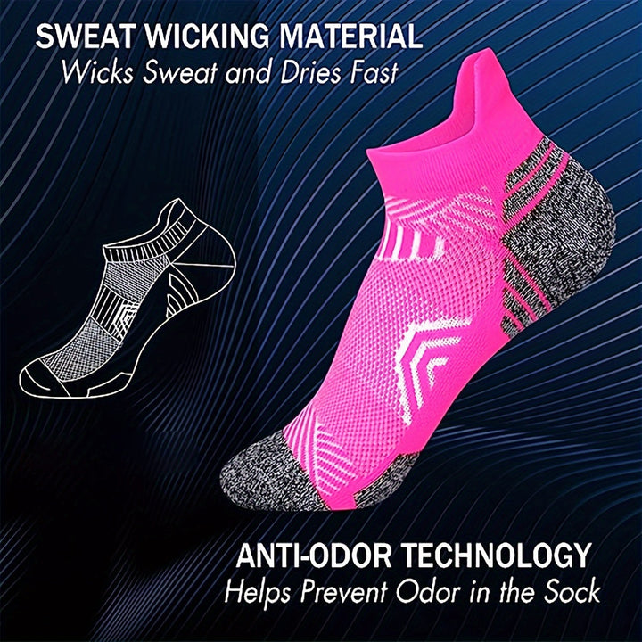 Chaussettes de sport à compression pour femme, respirantes et confortables pour un usage quotidien actif.