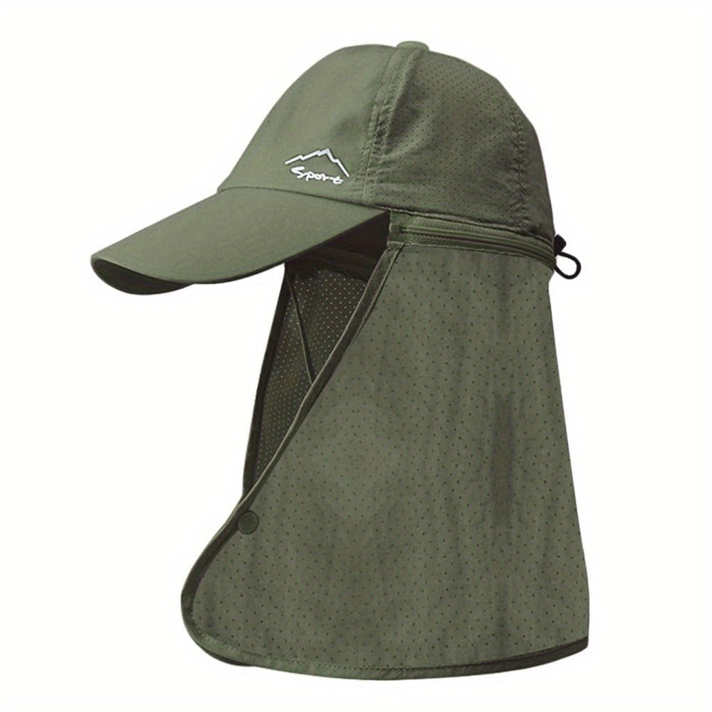 Chapeau léger anti-UV pour la plage, casquette trucker avec protection nuque.