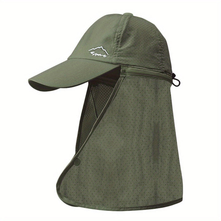 Chapeau léger anti-UV pour la plage, casquette trucker avec protection nuque.