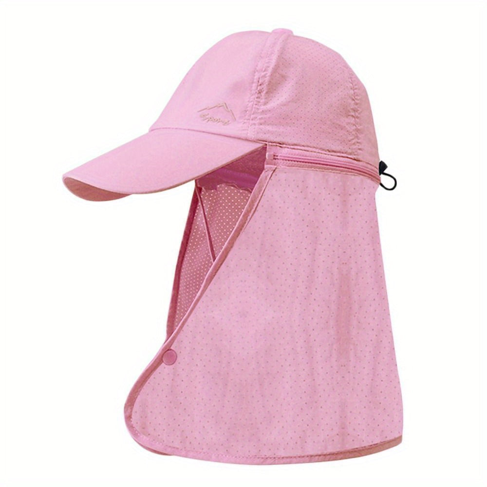 Chapeau trucker respirant, protection UV pour la nuque, idéal pour sport plein air.