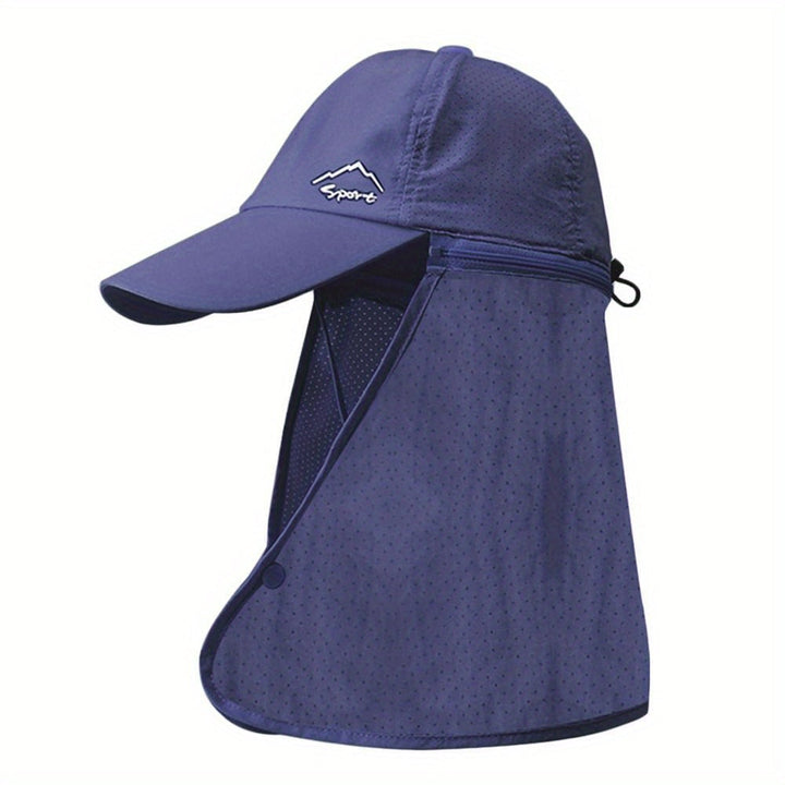 Chapeau de sport plein air: casquette trucker anti-UV, légère et respirante, protège la nuque.