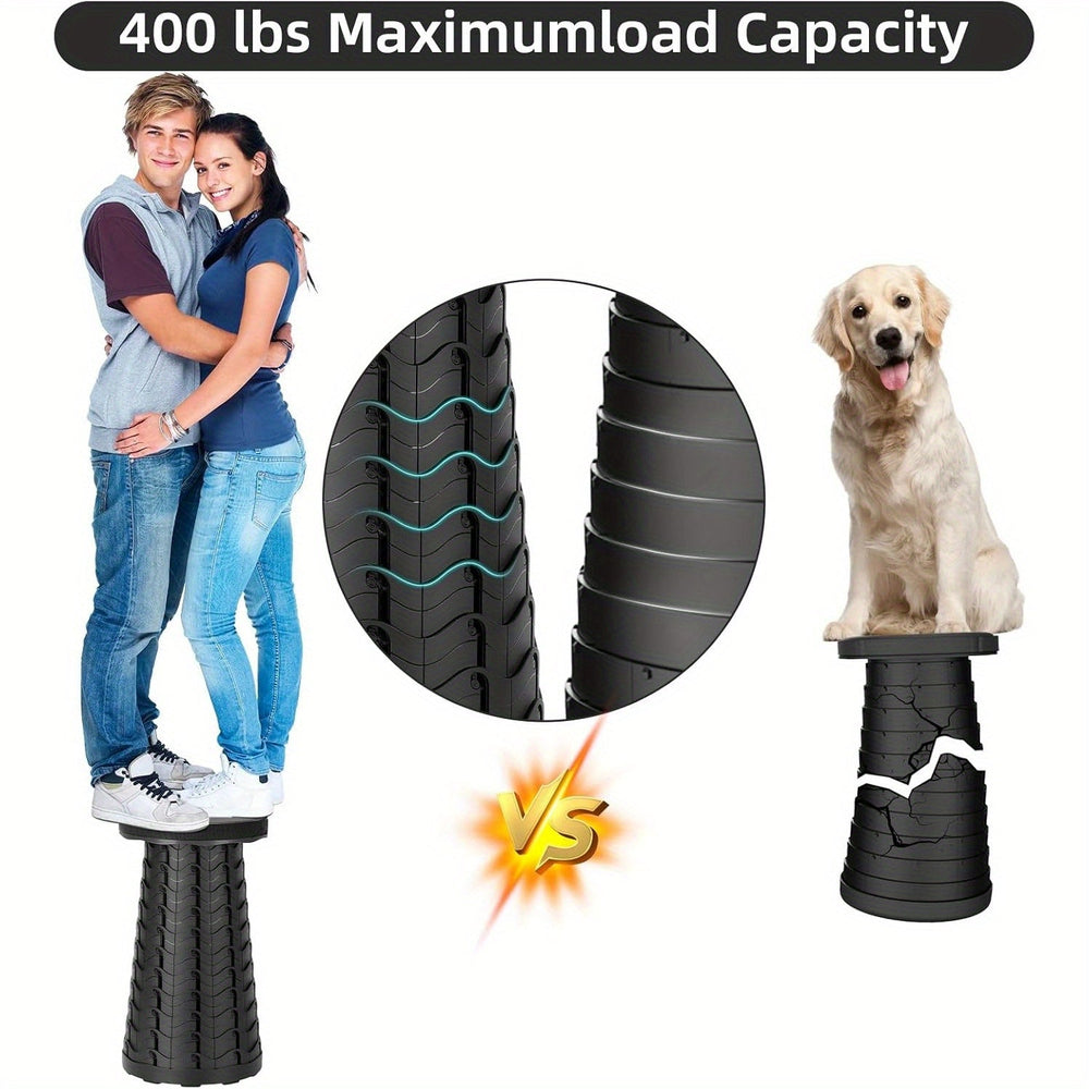 Chaise de camping pliable, ultra-robuste, idéale pour pêche, randonnée et autres activités extérieures. Confort et durabilité.
