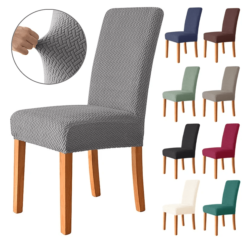 Housse de canapé stretch beige pour salon. Ameublement moderne, protection contre les animaux, lavable.