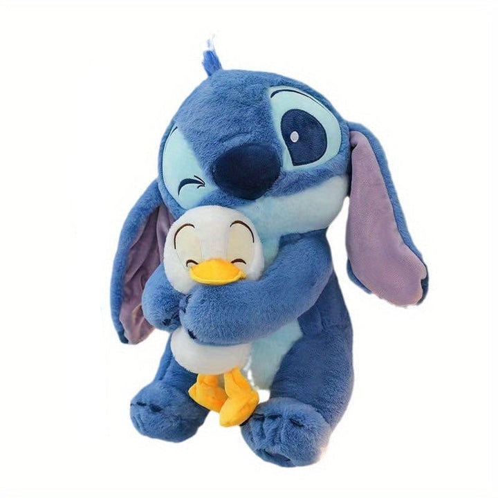 Peluche bleue douce et câline de 30 cm pour enfant ou bébé, jouet réconfortant mignon.