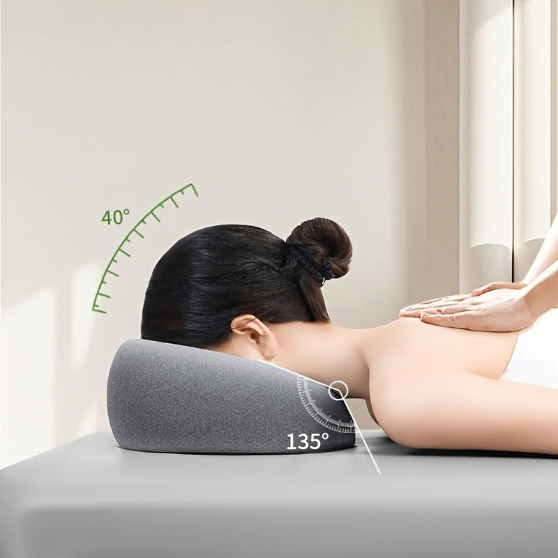 Coussin U-forme doux en polyester lavable pour la relaxation et les soins du visage, très confortable.