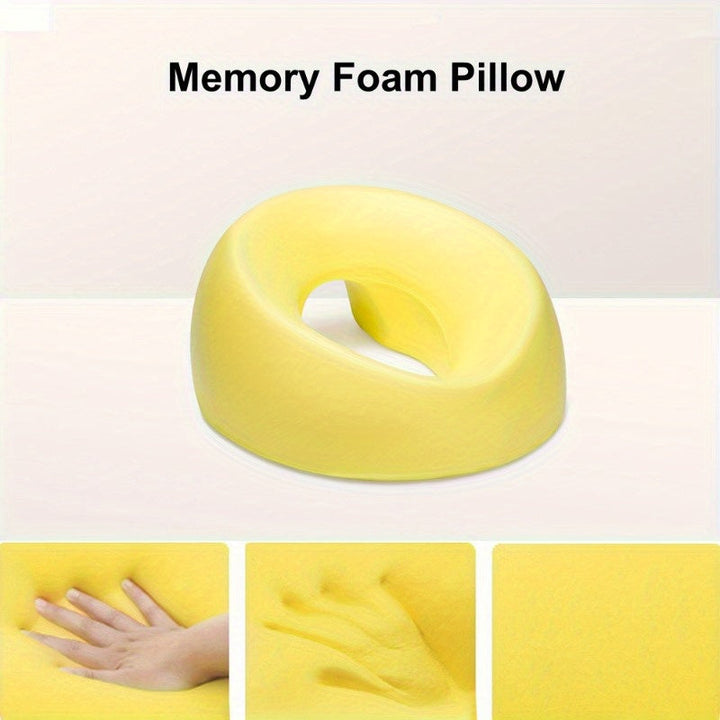 Coussin de visage U-forme pour un confort ergonomique supérieur lors des soins et massages en spa.