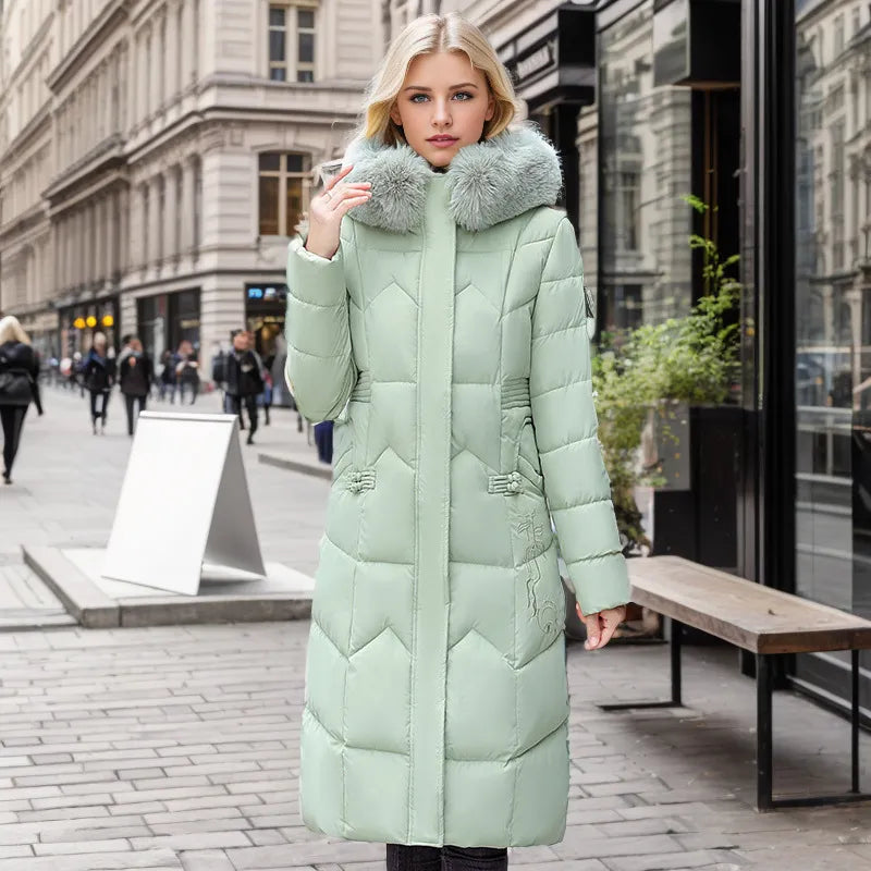 Manteau long slim élégant pour femme, idéal hiver/automne. Chic, chaud et tendance.