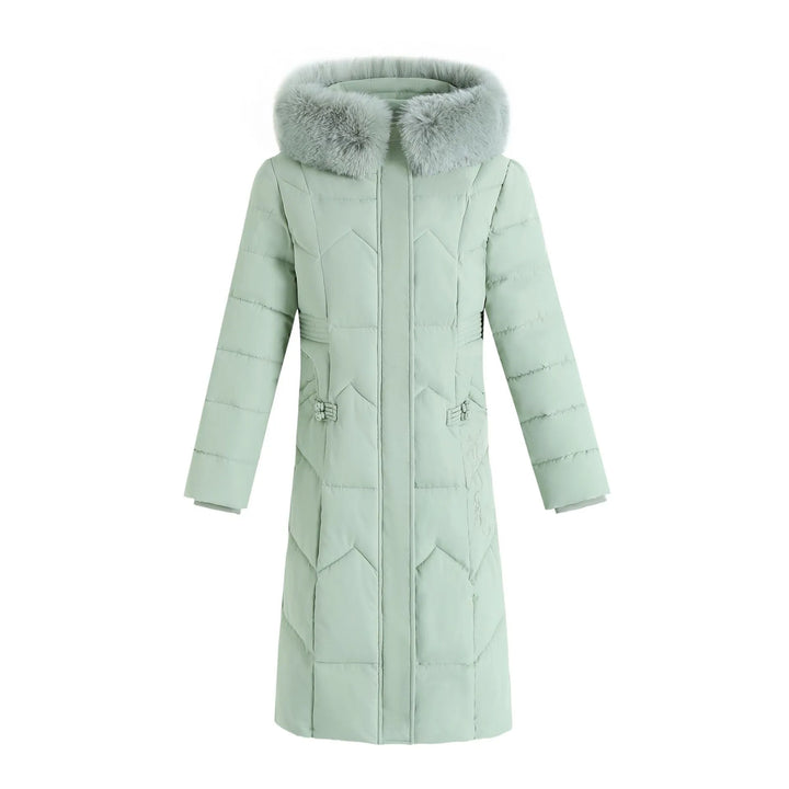 Manteau slim long femme, élégance hivernale, veste mode pour rester au chaud avec style.
