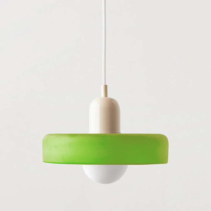 Luminaire moderne Bauhaus, verre coloré, une solution d'éclairage polyvalente et stylée.