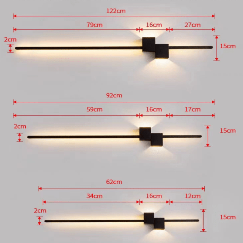 Applique murale LED LINESTRIPE, design moderne et épuré pour une décoration intérieure lumineuse et stylée.