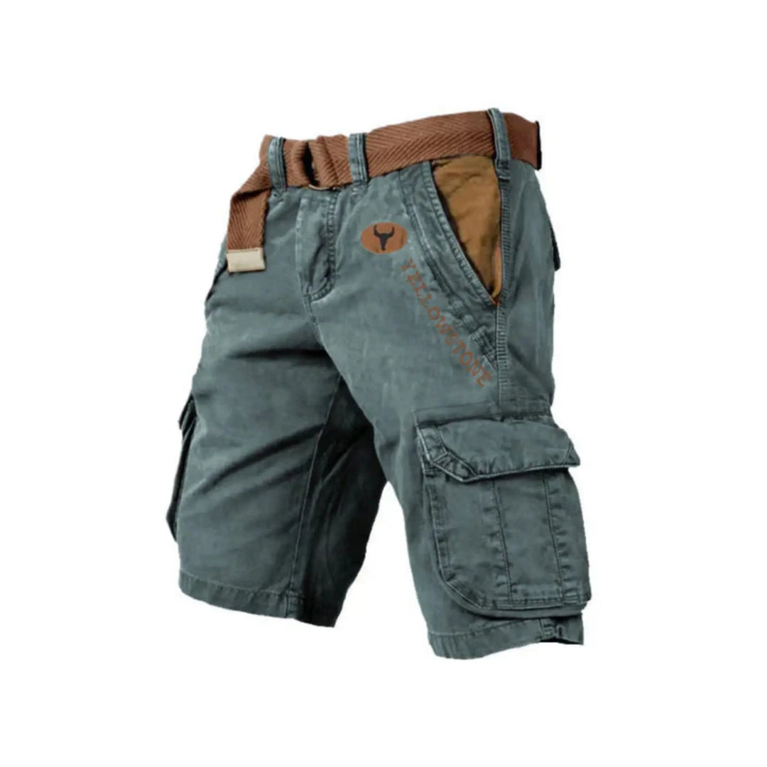 Short cargo homme robuste et stylé, parfait pour l'extérieur casual en été/printemps. Confort et durabilité.