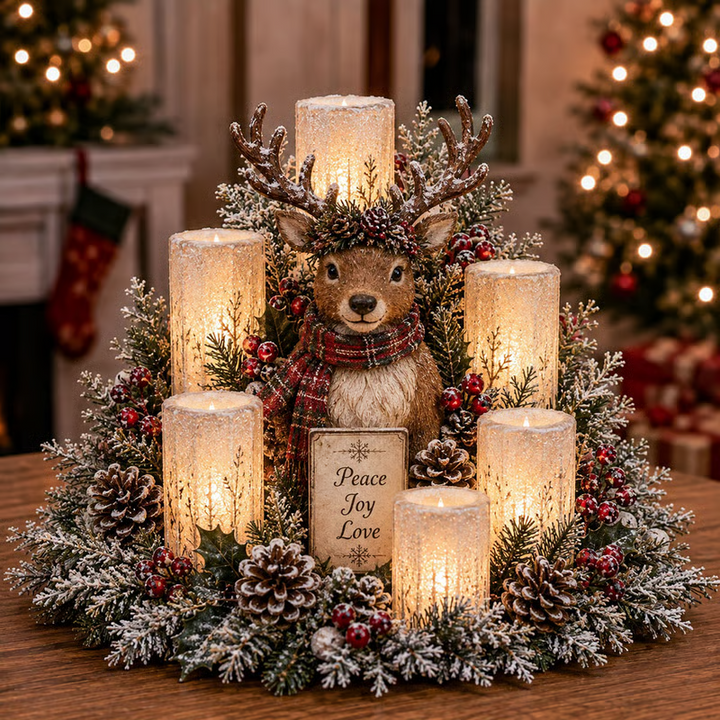 Casse-noisette lumineux LED pour une décoration de Noël traditionnelle et élégante, ambiance festive assurée.