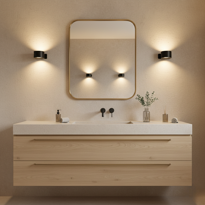 Applique LED magnétique pour installation facile. Lumière intérieure sans fil 360° rechargeable USB.