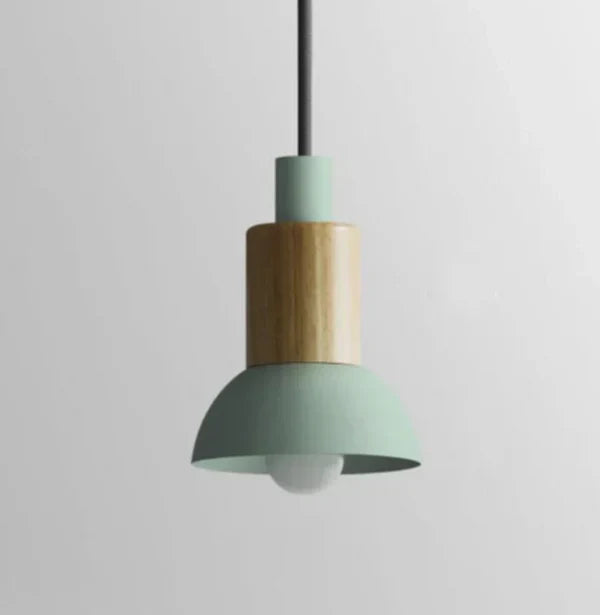 Éclairage salon, lampe suspendue nordique macaron, lumière diffuse.