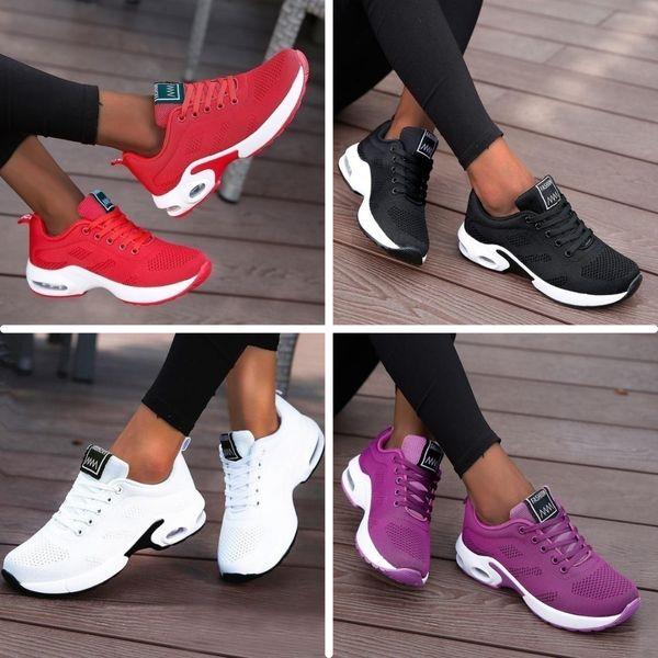 Chaussures ergonomiques pour femme avec soutien amélioré, parfaites pour le sport et les activités de tous les jours.