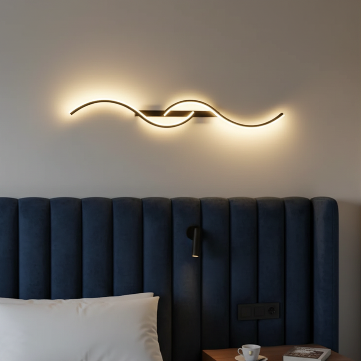 Murale LED moderne, lumière d'ambiance personnalisée pour votre intérieur.