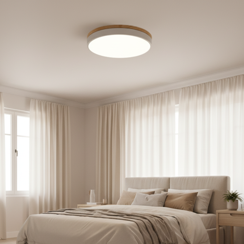 Luminaire de plafond LED Horizon, style minimaliste, encastré pour une lumière ambiante parfaite.