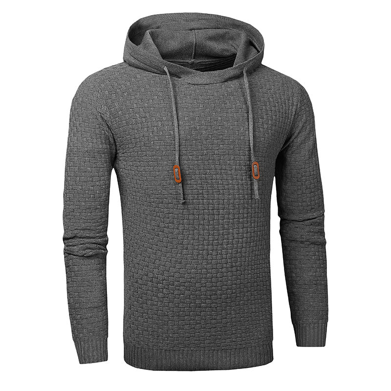 Pull à capuche polyvalent pour homme, parfait pour un look casual et stylé en hiver.
