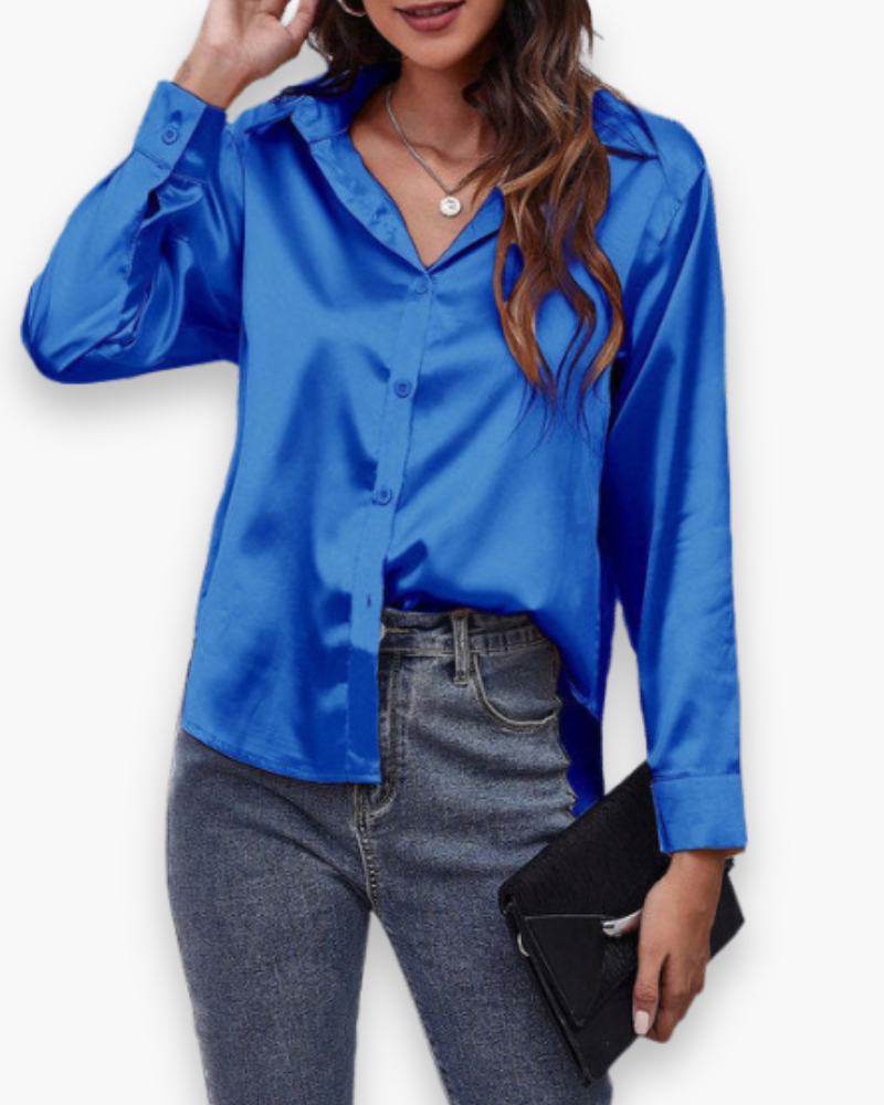 Blouse décontractée chic pour femme, idéale pour le printemps, confort optimal et mode actuelle.