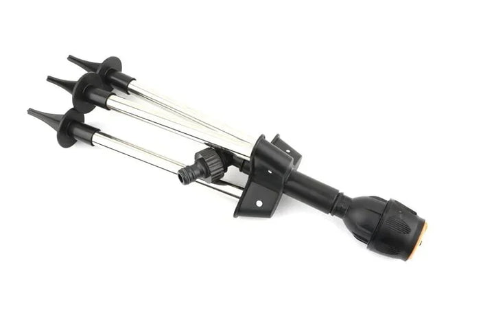 Arroseur de jardin RainSpin, installation facile et arrosage automatique pour une pelouse toujours verte.