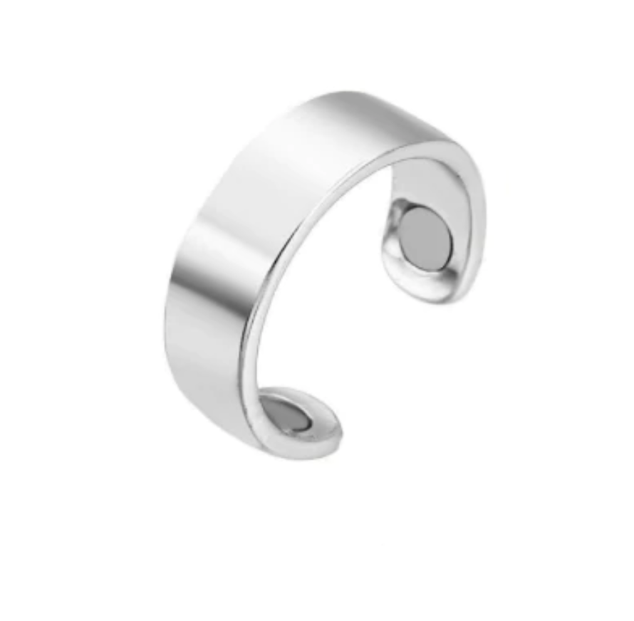 Bague magnétique unisexe pour drainage lymphatique. Réduit gonflement et rétention d'eau. Bien-être et détox.