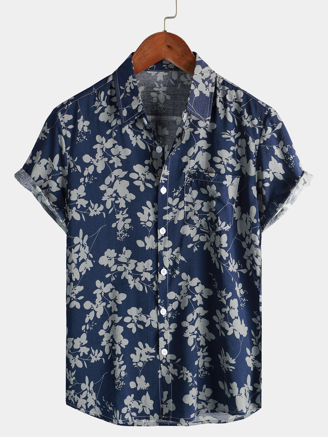 Chemise de vacances homme, style hawaïen, imprimé exotique, décontractée pour l'été.