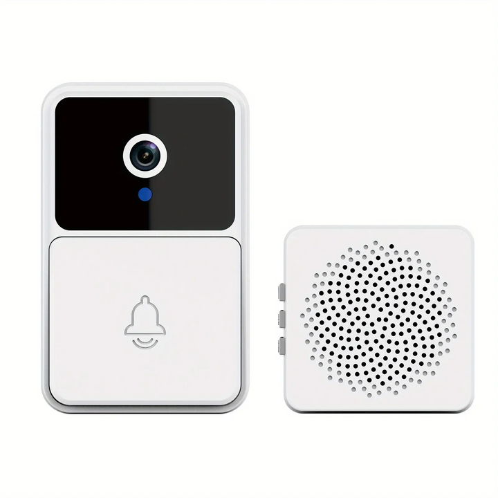 Caméra de porte LuxGuard WiFi avec détection de mouvement PIR. Surveillez votre entrée, recevez des alertes.