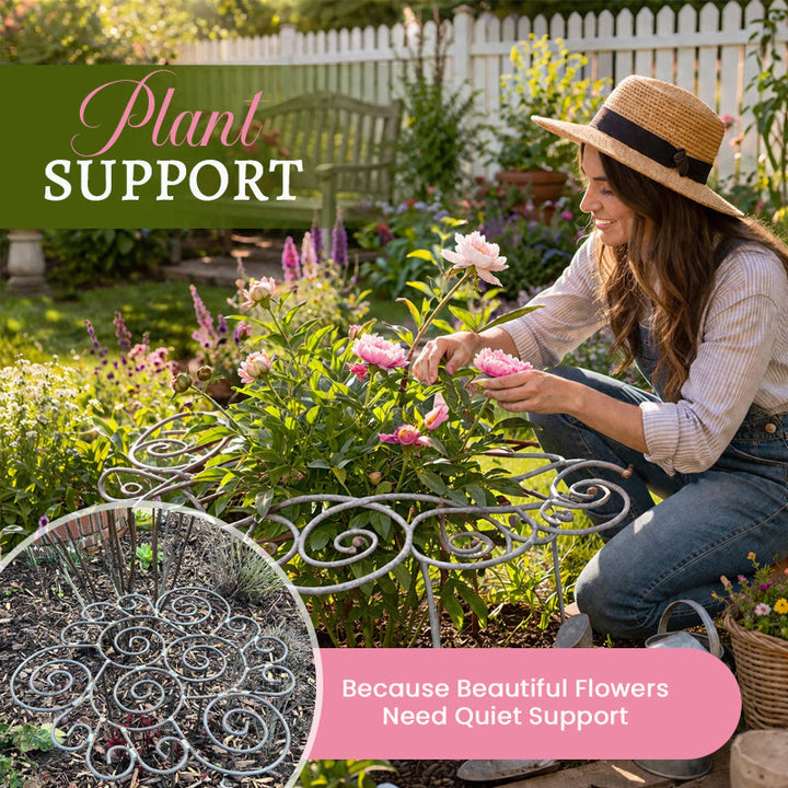 Tuteur discret pour plantes et fleurs, offrant un soutien robuste pour une meilleure tenue.