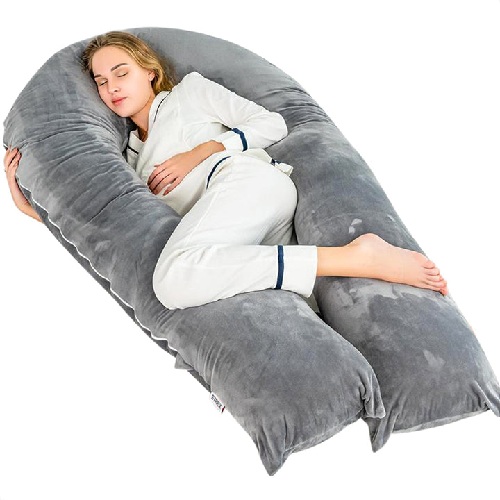 Oreiller corporel ergonomique unisexe offrant confort et soutien optimal pour un sommeil réparateur et la détente.