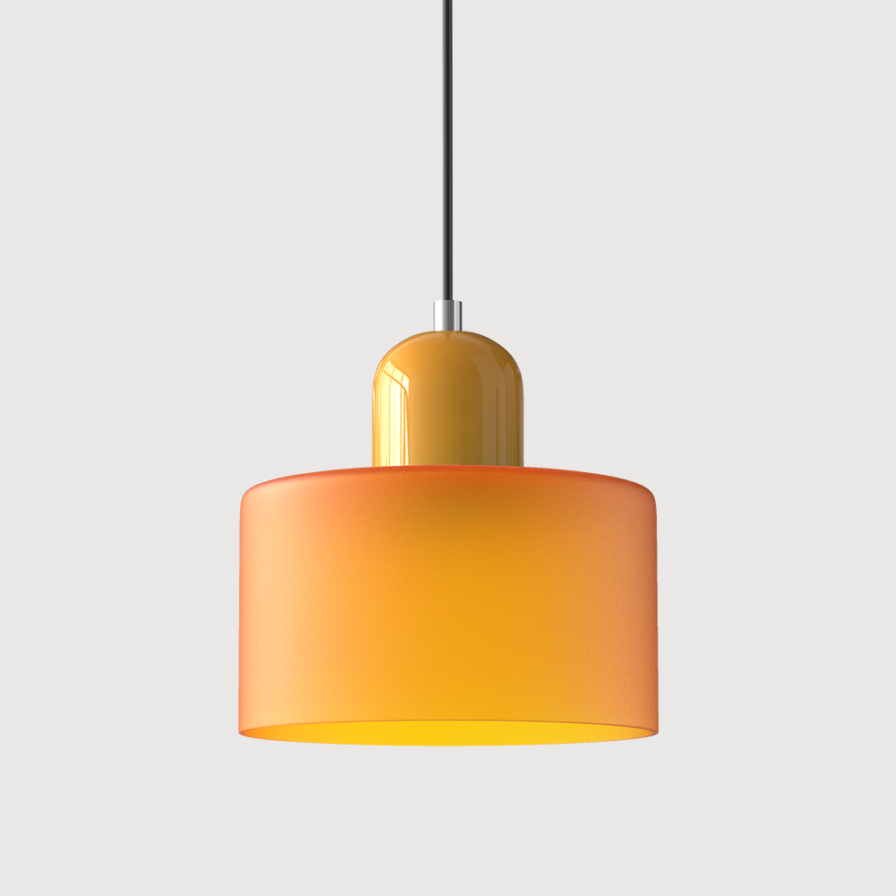 Éclairage suspendu Lumisio moderne, design Bauhaus pour un salon élégant et contemporain.