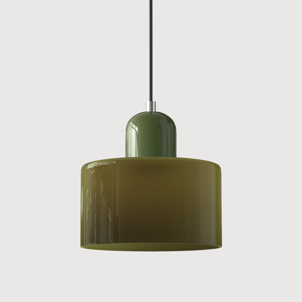 Luminaire de salon Lumisio style Bauhaus noir, design épuré et moderne.