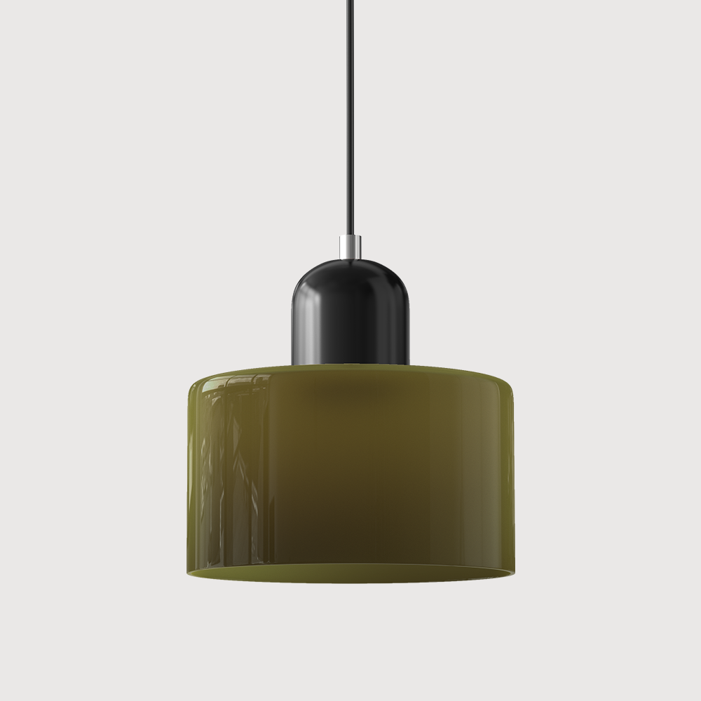 Luminaire Lumisio moderne, style Bauhaus pour salle à manger, lumière douce et décorative.