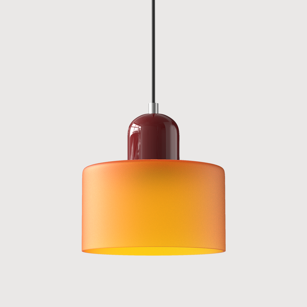 Suspension Lumisio Bauhaus minimaliste, ambiance moderne pour salon, éclairage design optimal.
