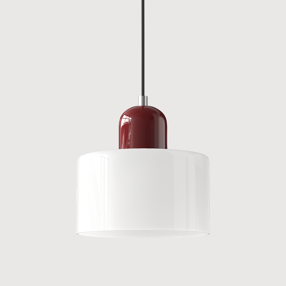 Suspension Lumisio moderne noire, style Bauhaus pour salle à manger, éclairage chic.