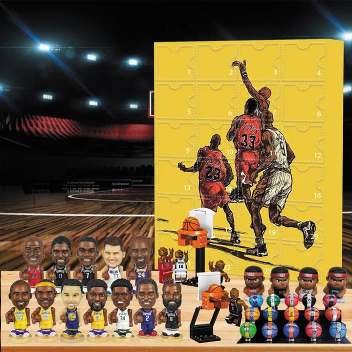 Cadeau de Noël parfait: Calendrier de l'Avent NBA DunkDream pour les fans de basket. 24 jours de surprises sportives.