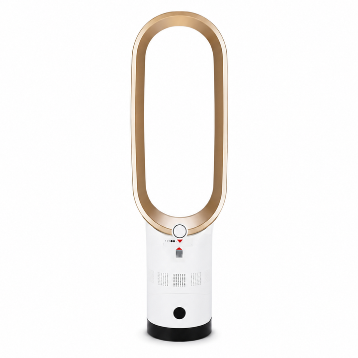 Ventilateur tour LED multifonction, chauffage et rafraîchissement intelligent pour un confort connecté.