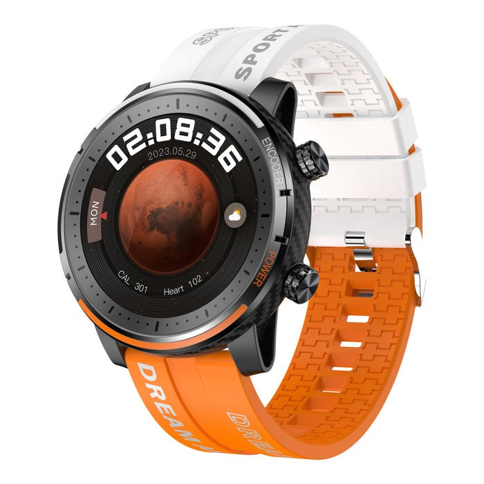 Smartwatch étanche pour homme et femme, suivi glycémie, tension, FC, SpO2, moniteur sommeil.