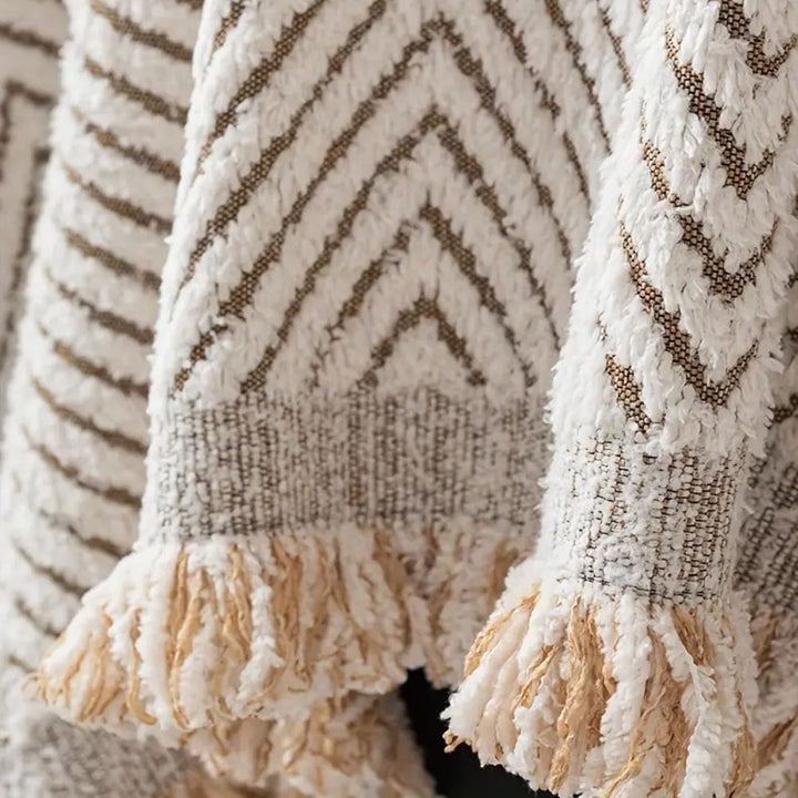 Textile de maison: Housse de canapé à motif chevron, protection durable et chic.