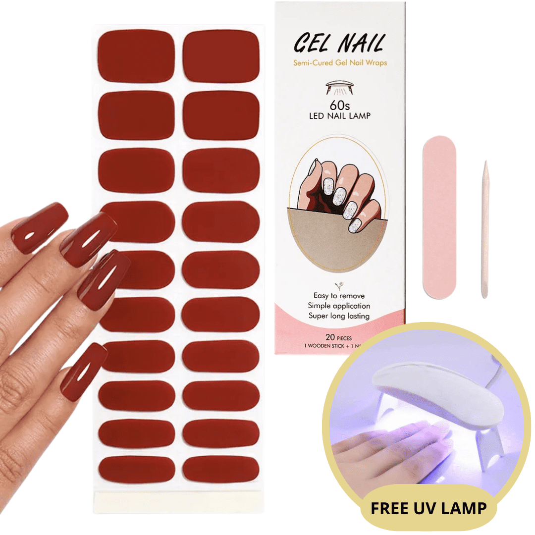Manucure DIY: Autocollants ongles gel UV élégants, application rapide sans salon. Soin des ongles femmes.