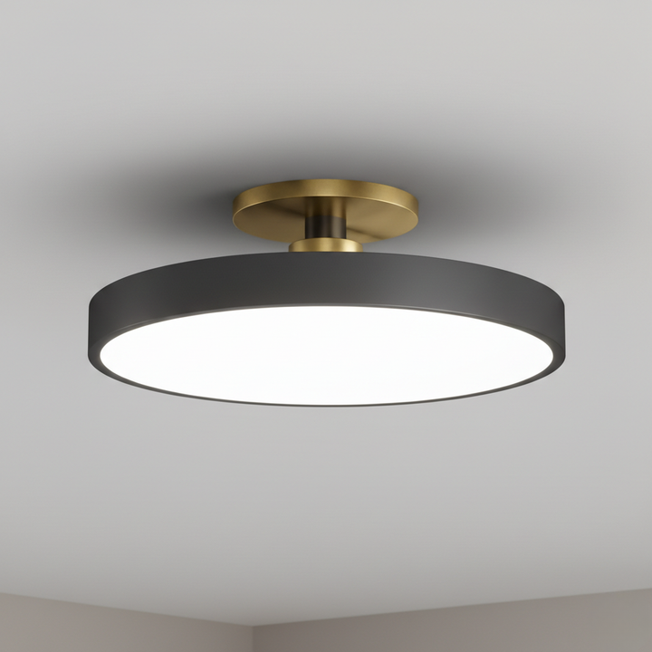Luminaire encastré LED moderne bicolore pour un éclairage intérieur élégant et design.