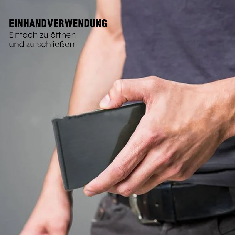 Accessoire de sécurité élégant, porte-cartes RFID compact pour toutes vos cartes.