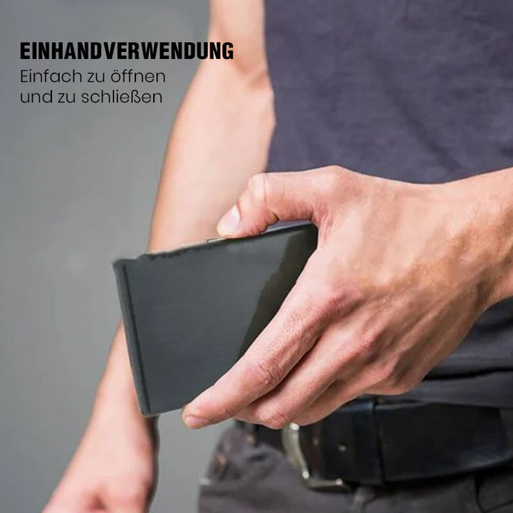 Accessoire de sécurité élégant, porte-cartes RFID compact pour toutes vos cartes.