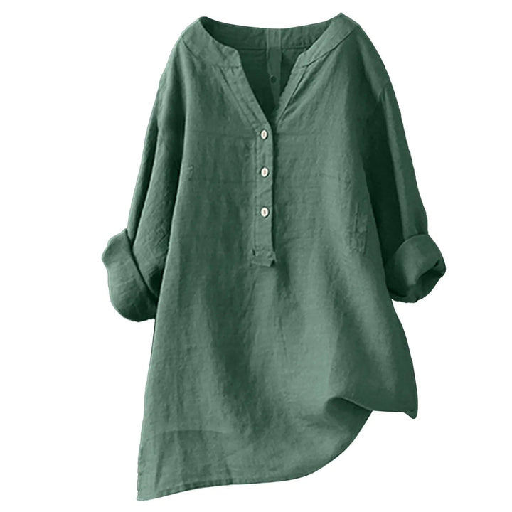 Blouse d'été fluide et élégante pour femme. Parfaite pour une tenue estivale décontractée chic.