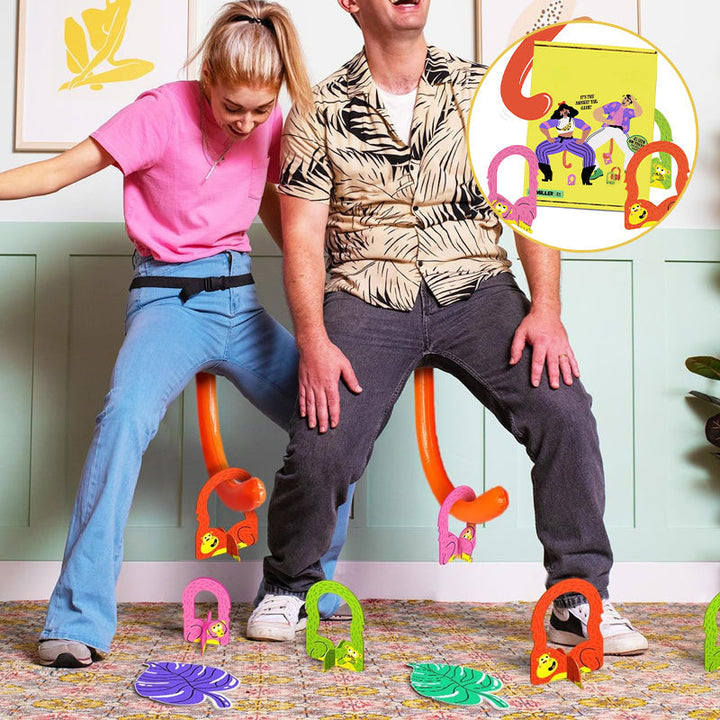 Boîte du Jeu de Fête Swingo Actif, parfait pour divertissement familial et soirées jeux. Amusement garanti.