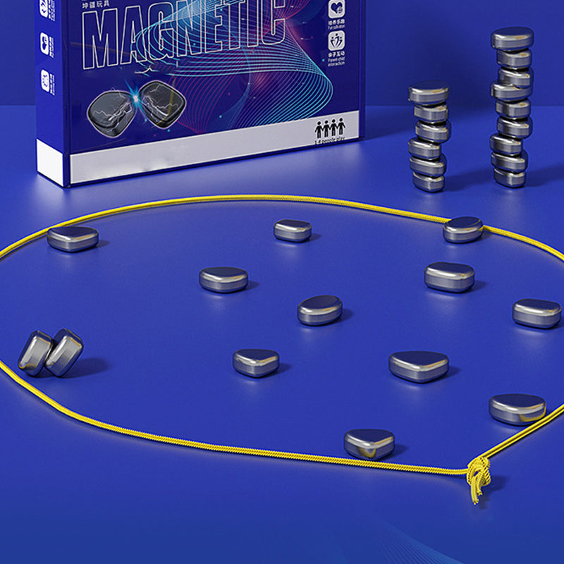 Plateau et pièces magnétiques colorées du jeu d'échecs pour enfants, assurant stabilité et plaisir d'apprentissage durable.