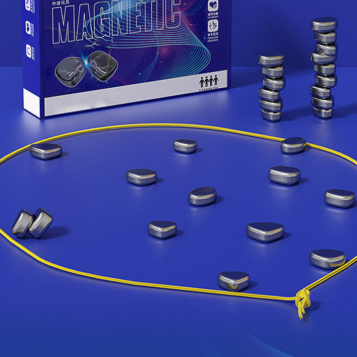 Plateau et pièces magnétiques colorées du jeu d'échecs pour enfants, assurant stabilité et plaisir d'apprentissage durable.