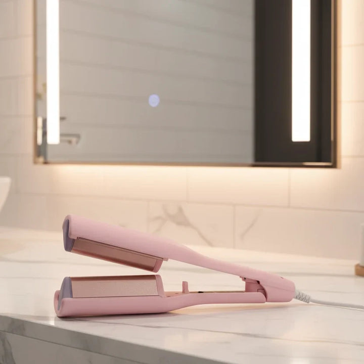 Solution de bouclage capillaire durable GlamCurl pour femmes, crée des ondulations parfaites et volumineuses.